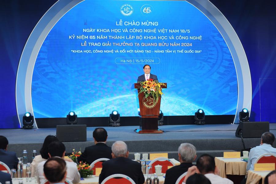 Thủ tướng Chính phủ, phát biểu chỉ đạo tại lễ chào mừng Ngày Khoa học và Công nghệ Việt Nam 18/5 và Kỷ niệm 65 năm thành lập 